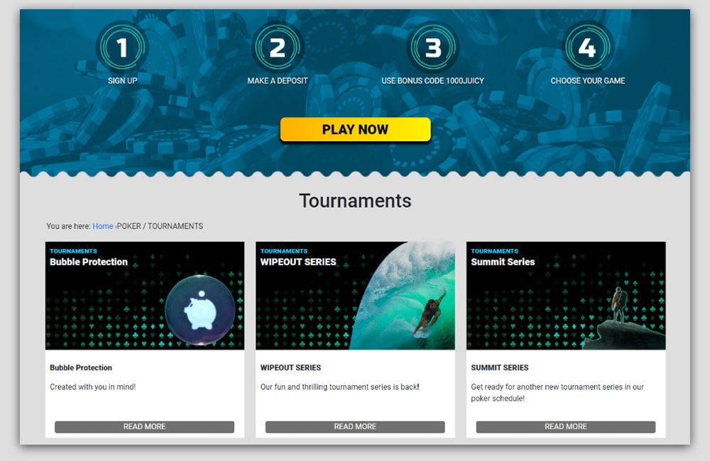 Juicy Stakes Poker Tournaments Free Play